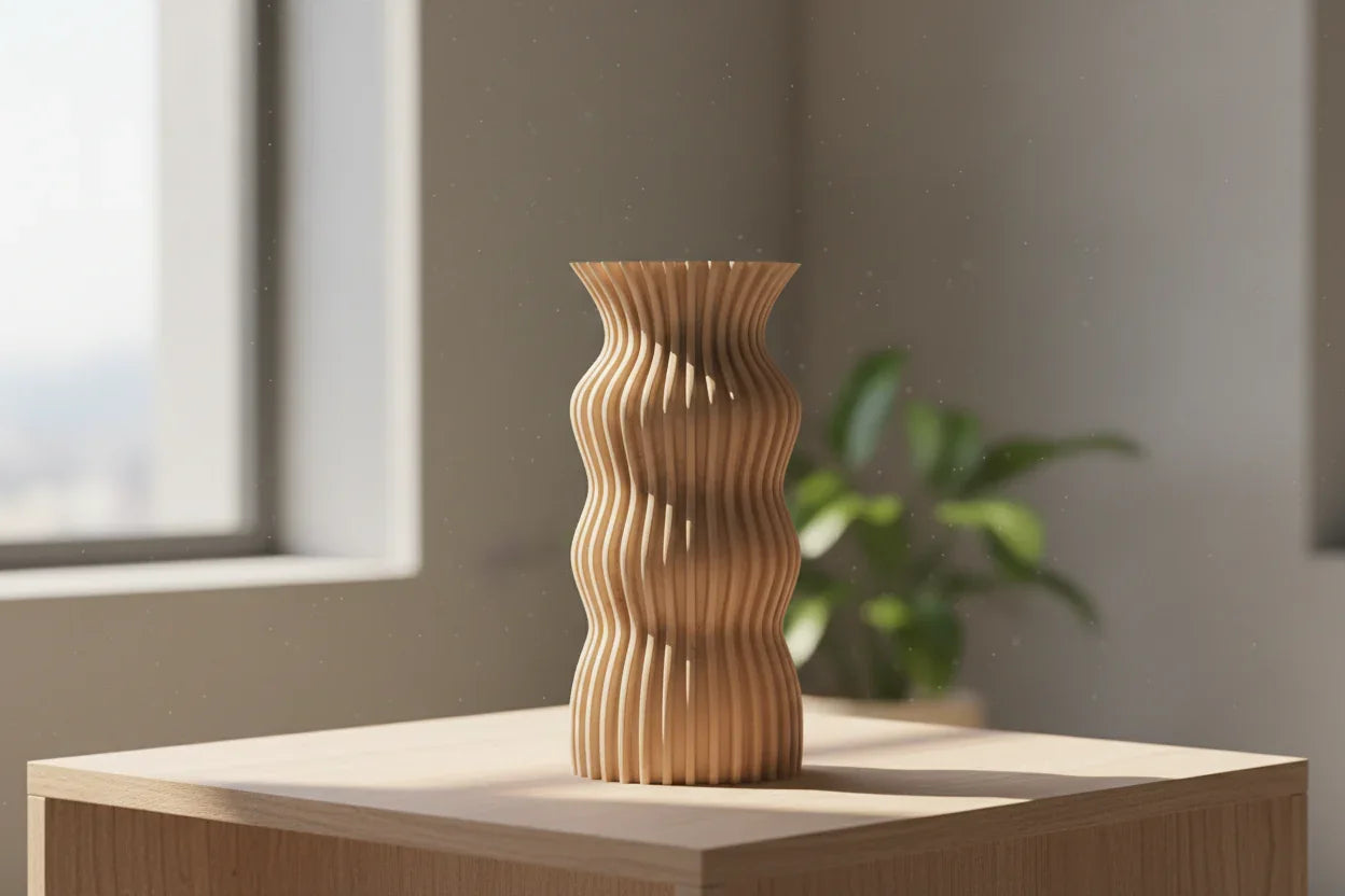 Vaso jeile a forma elegante - Design 3D Esclusivo