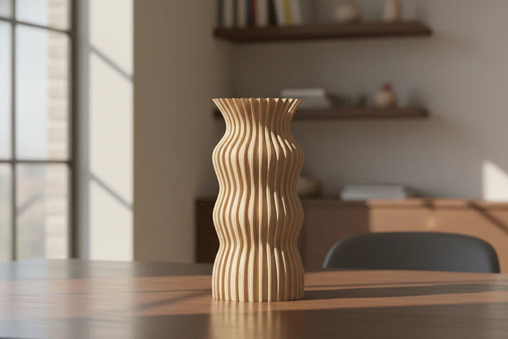 Vaso jeile a forma elegante - Design 3D Esclusivo