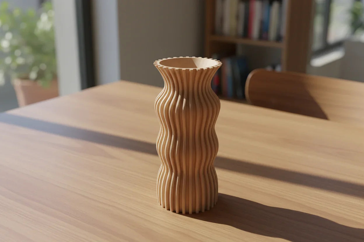 Vaso jeile a forma elegante - Design 3D Esclusivo