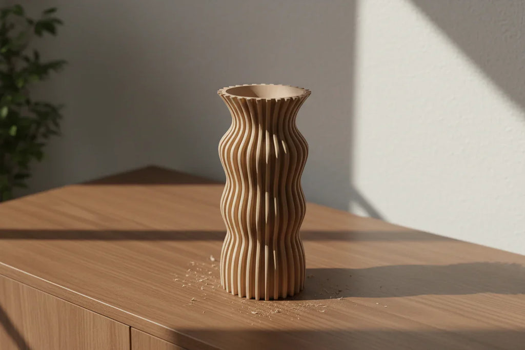 Vaso jeile a forma elegante - Design 3D Esclusivo