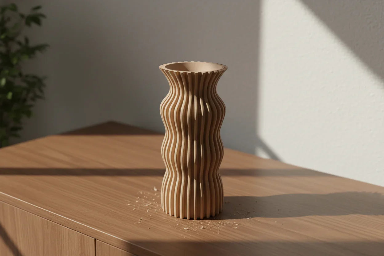 Vaso jeile a forma elegante - Design 3D Esclusivo