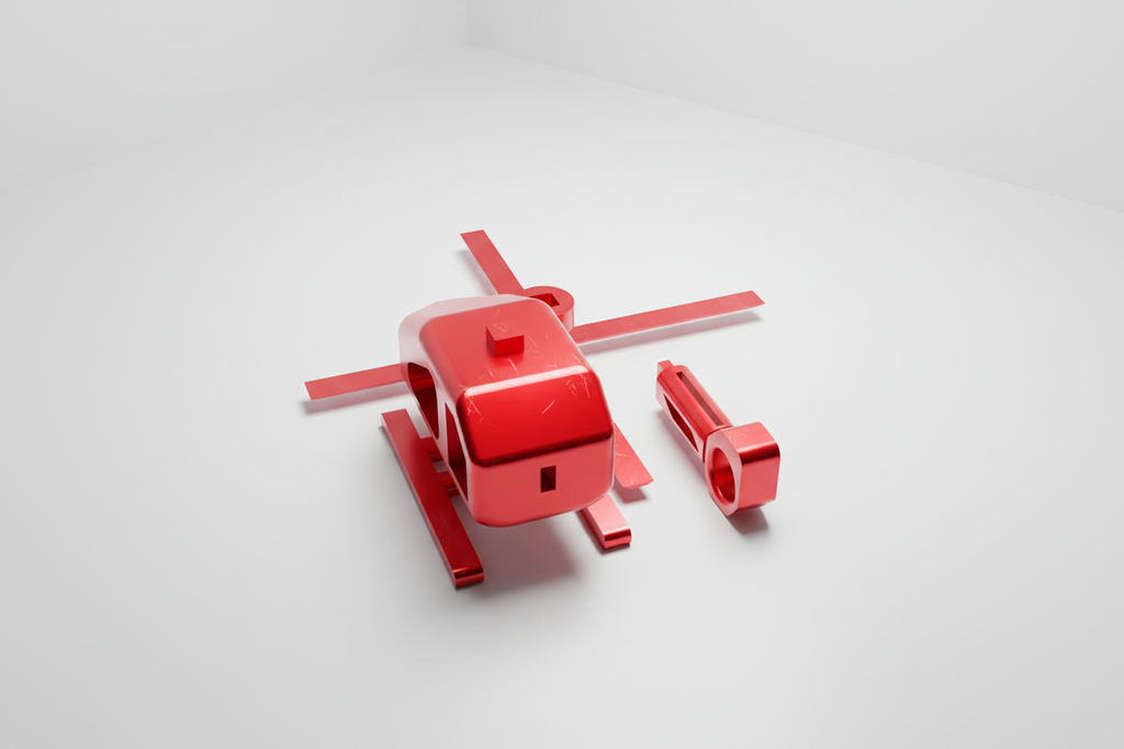 Elicottero - File STL Stampa 3D